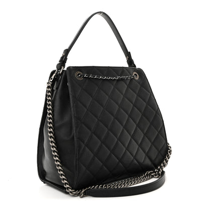 Chanel Caviar Quilted Medium CC Bucket Bag Black 3 of 11