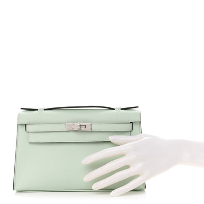 Hermes Swift Kelly Pochette Clutch Vert Peppermint 2 of 10