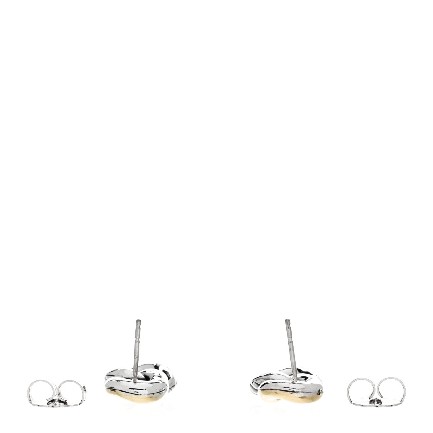 David Yurman Sterling Silver 18K Yellow Gold Belmont Curb Link Drop Earrings 3 of 4
