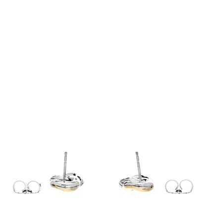 David Yurman Sterling Silver 18K Yellow Gold Belmont Curb Link Drop Earrings 3 of 4