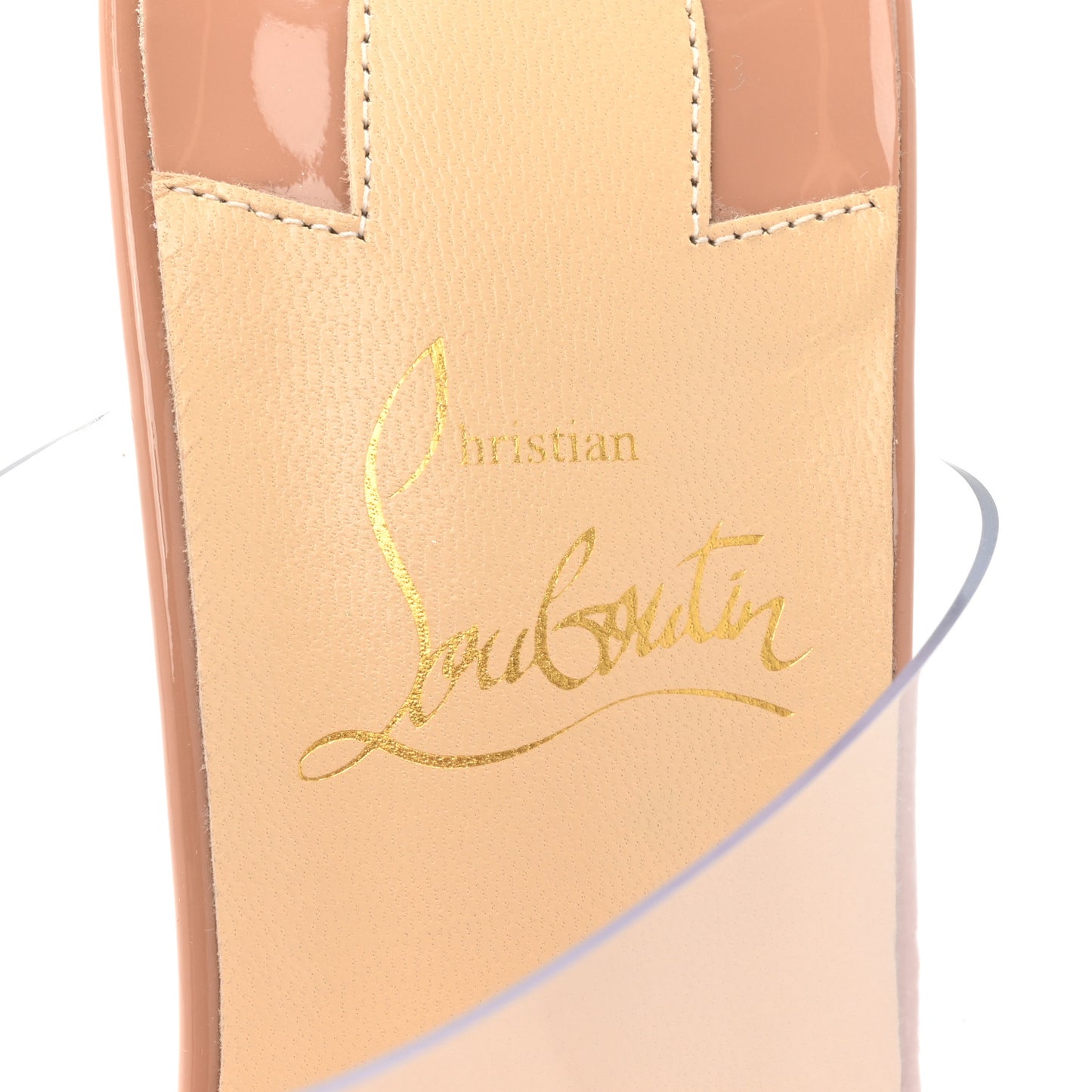 Patent PVC Just Nothing 85 Slide Sandals 37 Nude