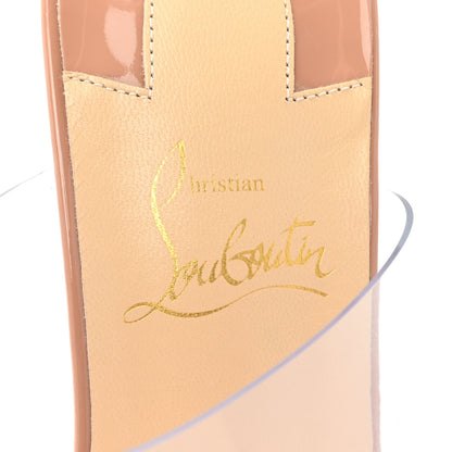 Christian Louboutin Patent PVC Just Nothing 85 Slide Sandals 37 Nude 7 of 9