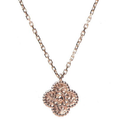 Van Cleef & Arpels 18K Rose Gold Sweet Alhambra Pendant Necklace 4 of 8