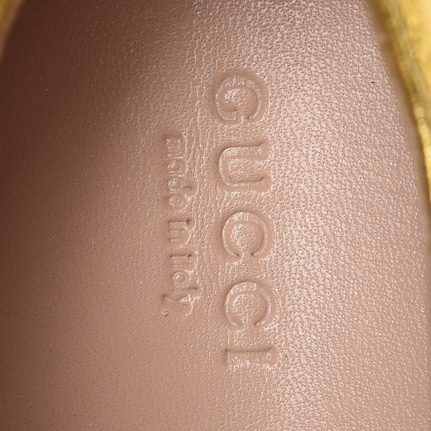 Metallic Nappa Peggy Platform Sneakers 36 Oro Vecchio