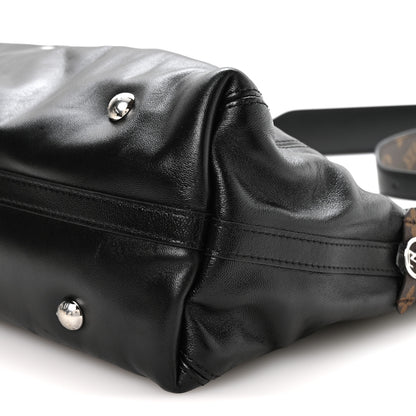 Louis Vuitton Lambskin CarryAll Vibe MM Black 10 of 10