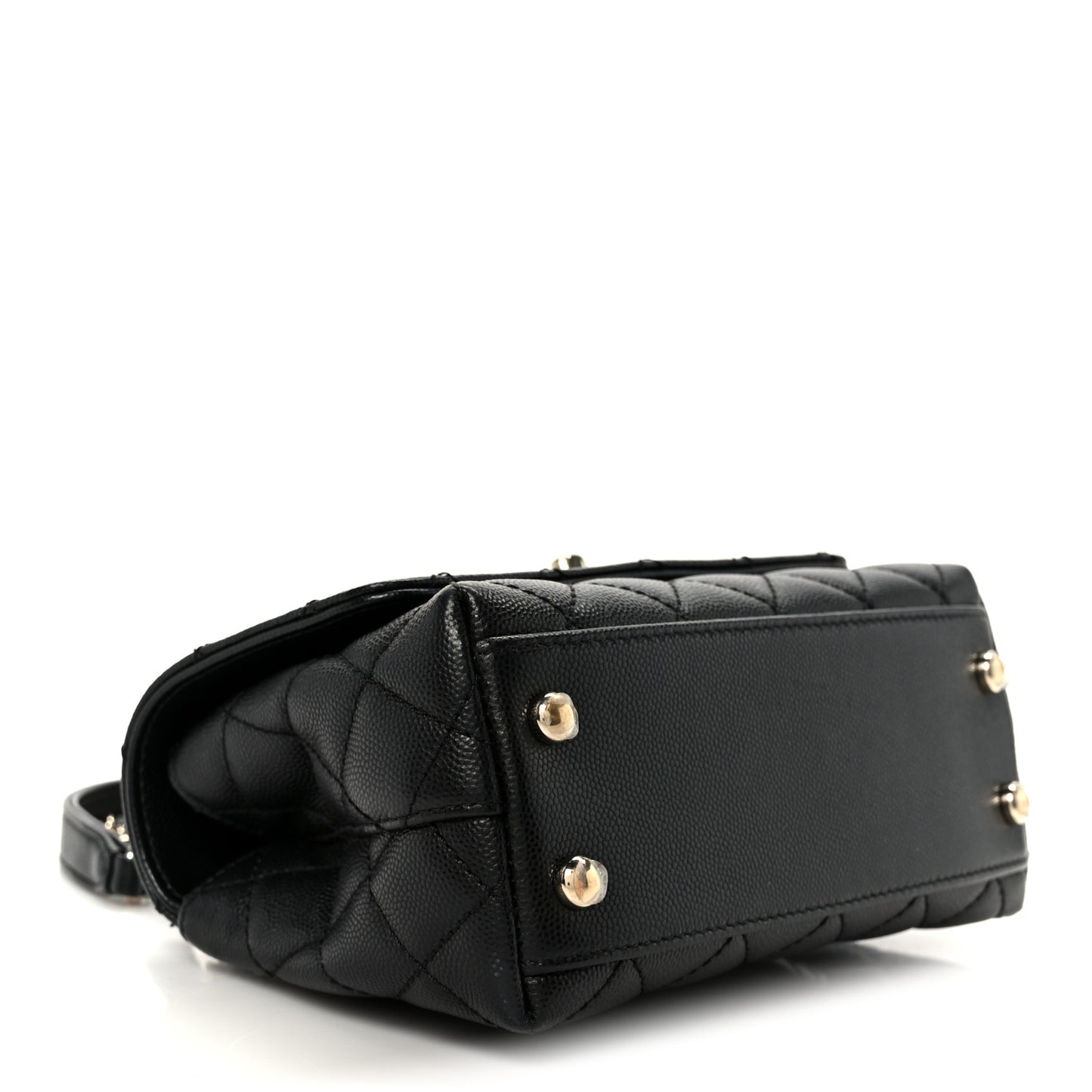 Caviar Quilted Extra Mini Coco Handle Flap Black