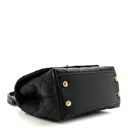 Chanel Caviar Quilted Extra Mini Coco Handle Flap Black 4 of 12
