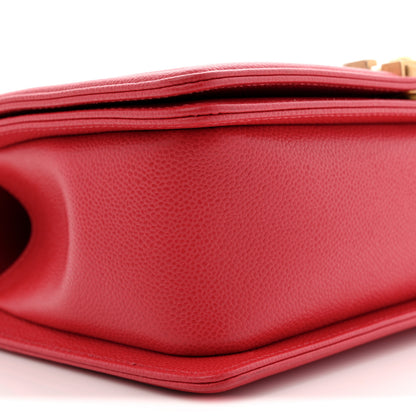 Chanel Caviar Quilted Medium Boy Flap Red 9 of 11