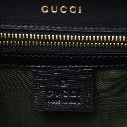 Gucci Textured Calfskin Small Torchon GG Ring Shoulder Bag Black 7 of 13