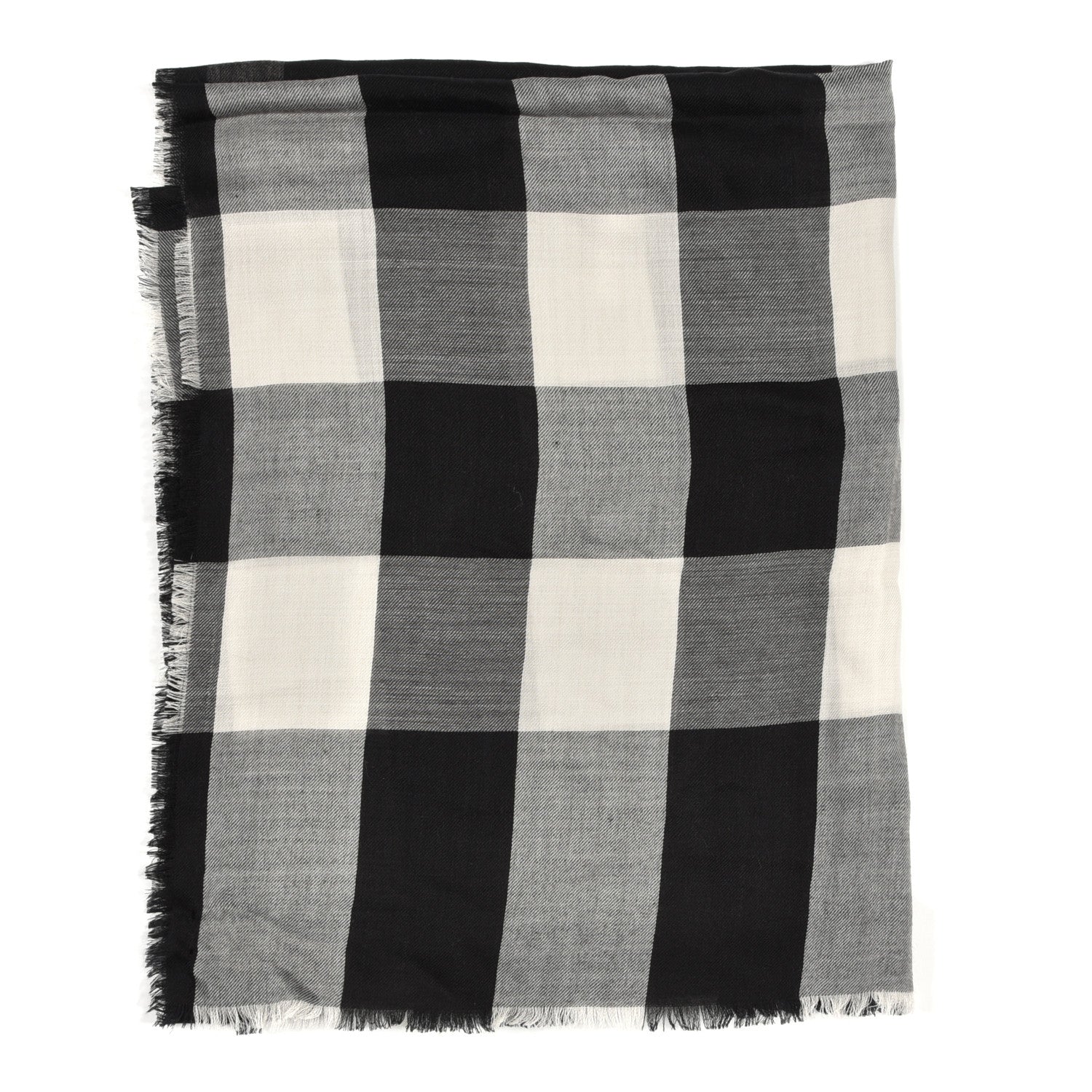Burberry Cashmere London Check Lightweight Square Scarf Grey 2 of 5