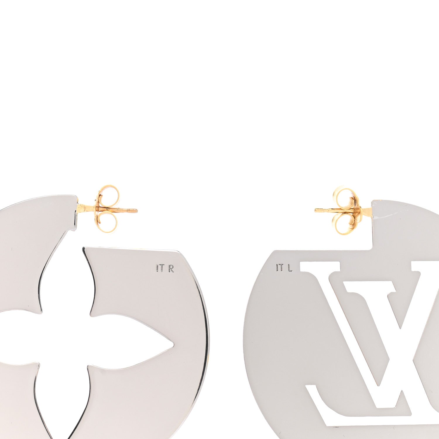 Louis Vuitton Perfect Match Earrings Gold Silver 3 of 4