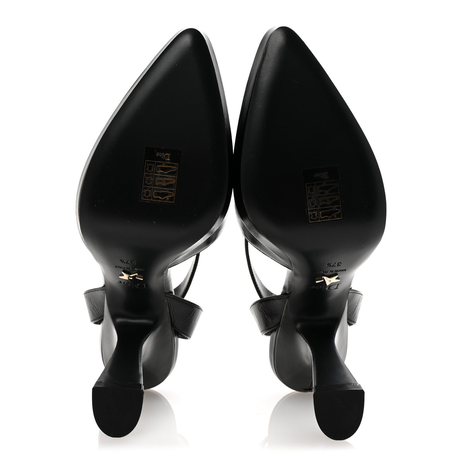 Christian Dior Calfskin Soul Pumps 37.5 Black 6 of 9