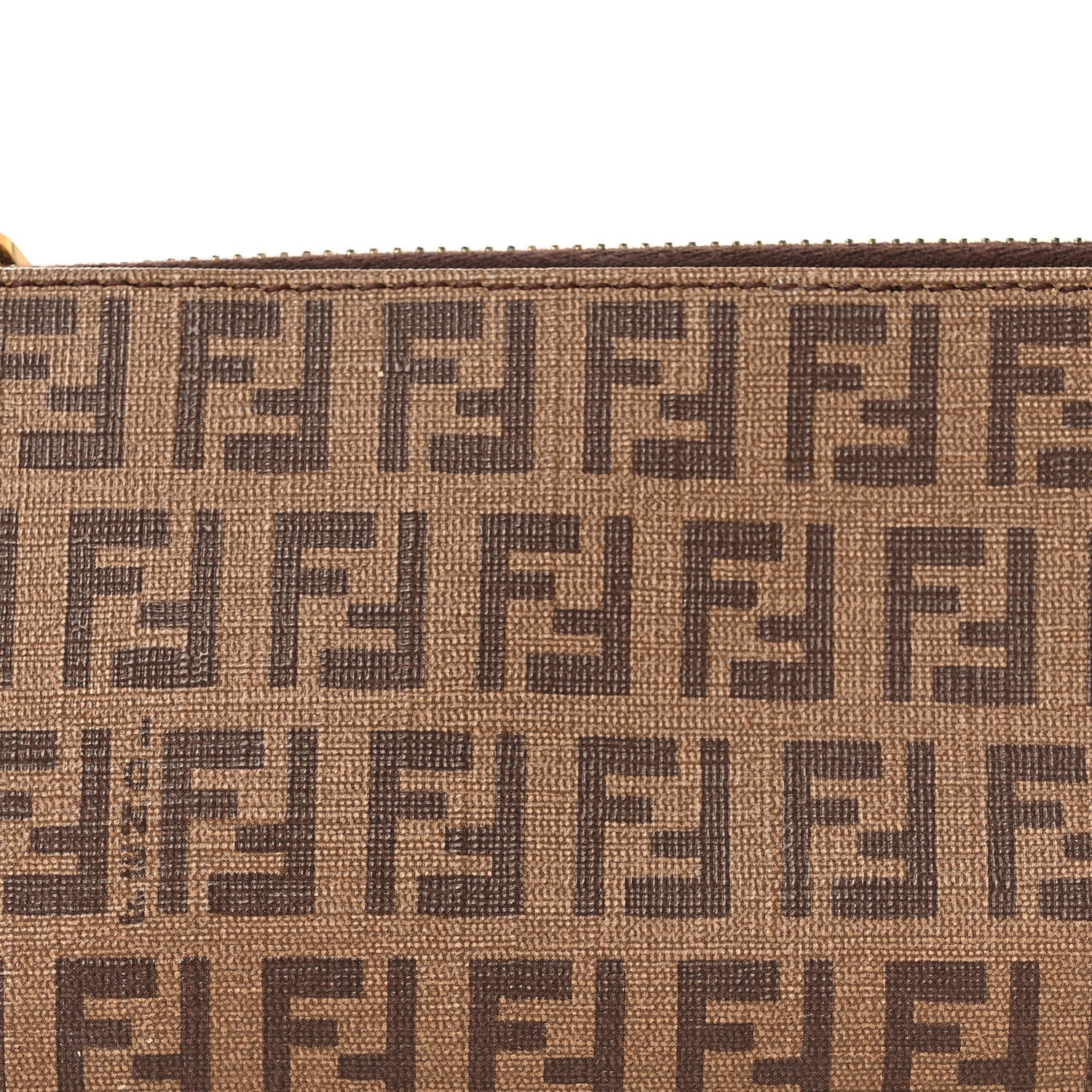Fendi Zucchino Spalmati Forever Pochette Nocciola 8 of 13