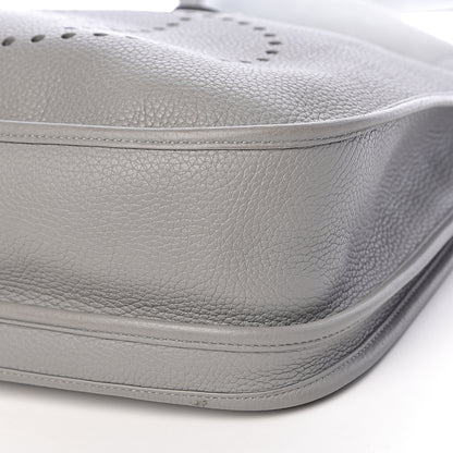Hermes Taurillon Clemence Evelyne III GM Gris Mouette 11 of 13