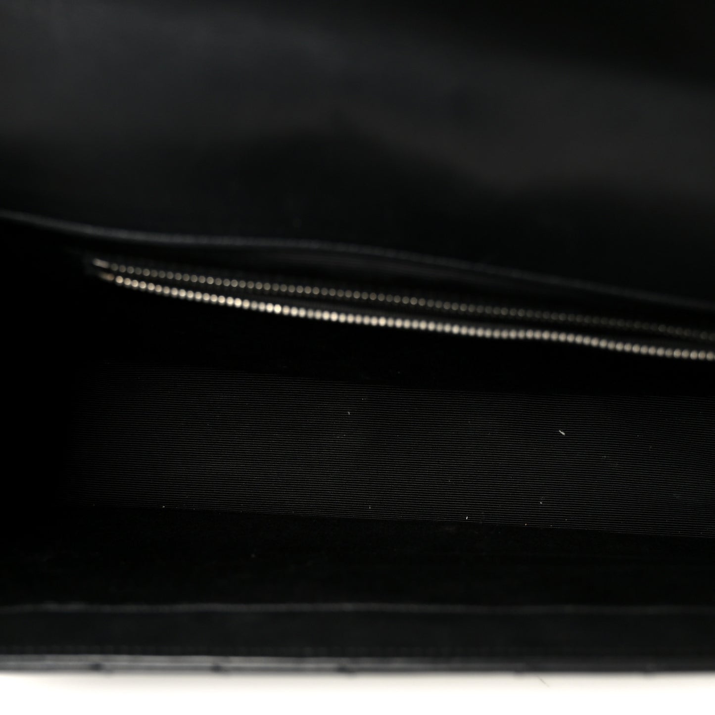 Smooth Calfskin Matelasse Chevron Large Monogram Satchel Black