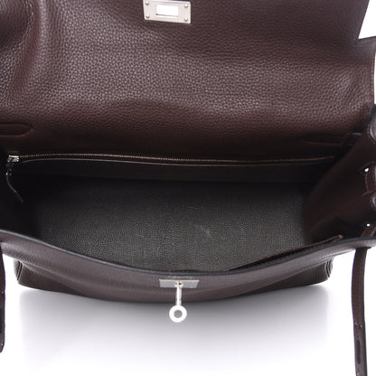 Hermes Togo Kelly Retourne 35 Chocolate 7 of 32