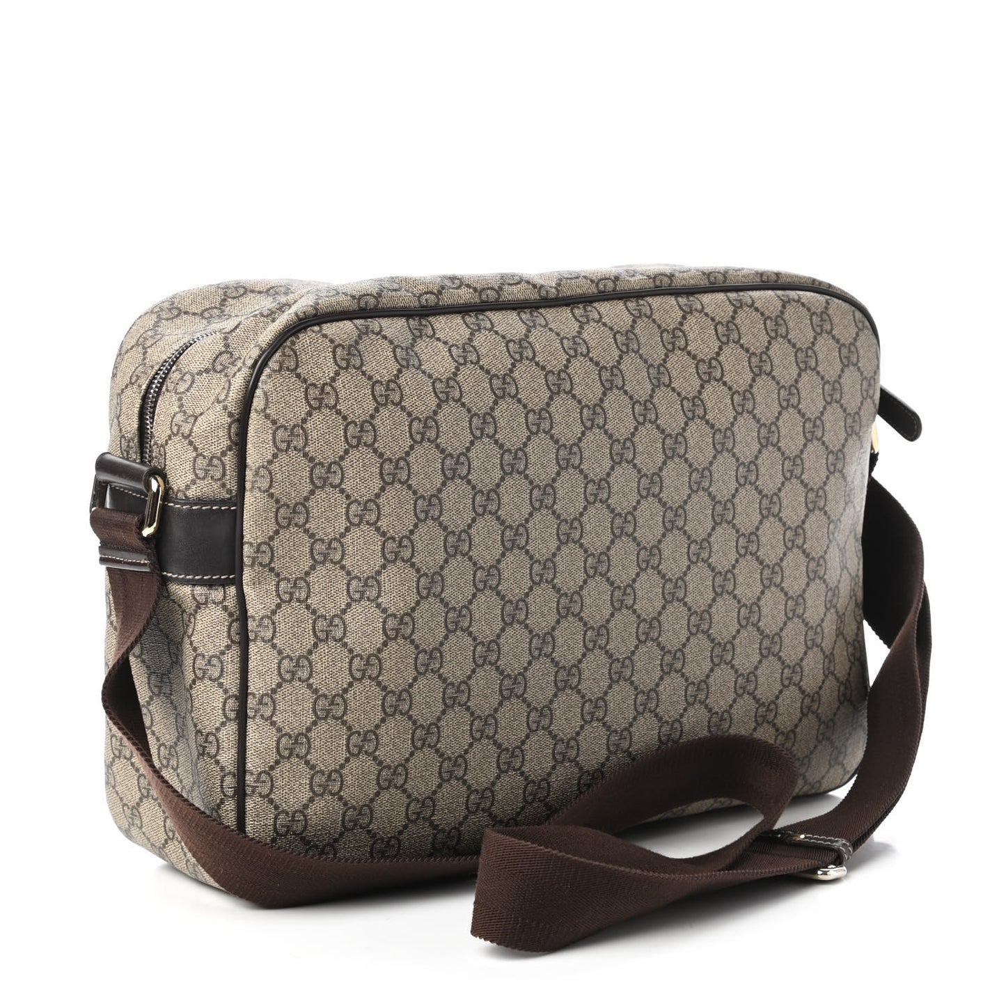 GG Plus Monogram Large Messenger Bag Dark Brown