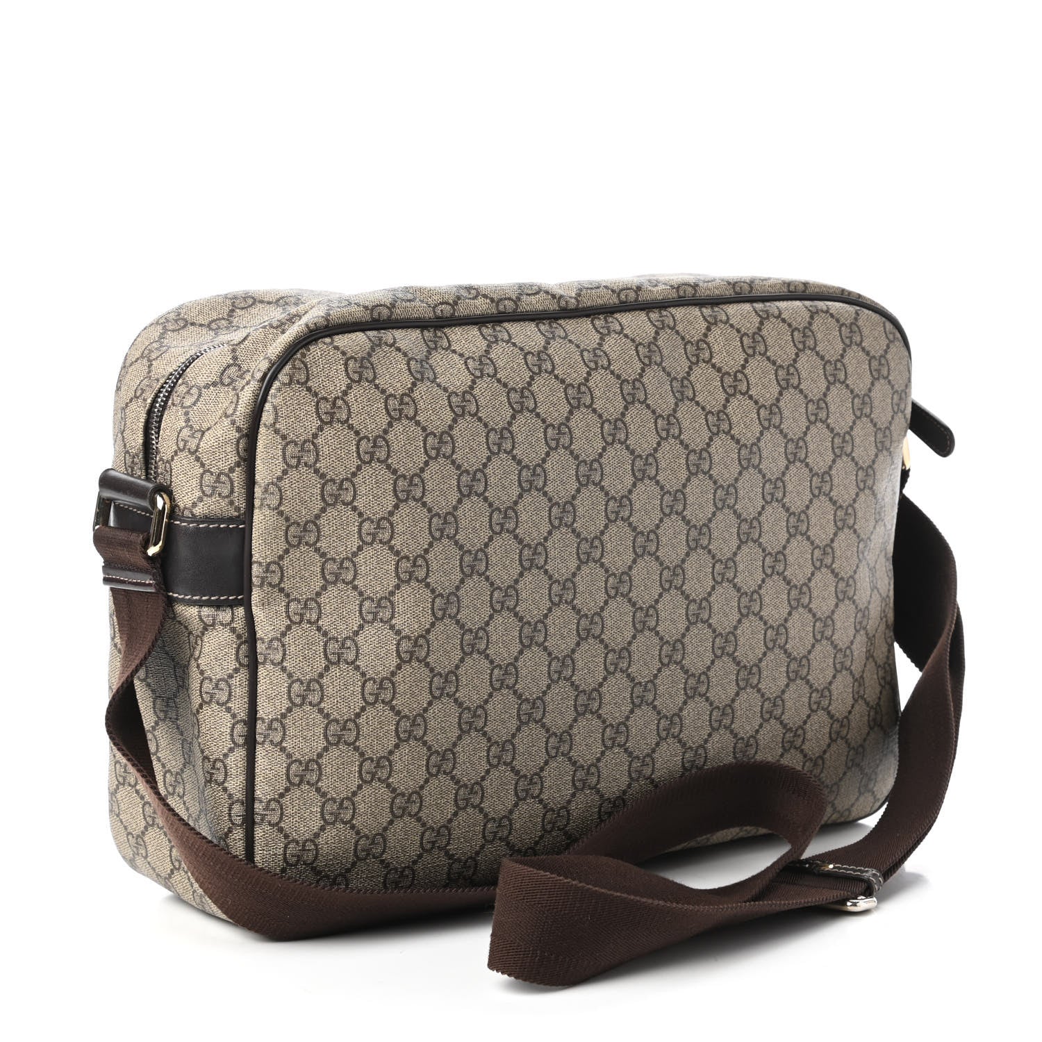Gucci GG Plus Monogram Large Messenger Bag Dark Brown 3 of 11