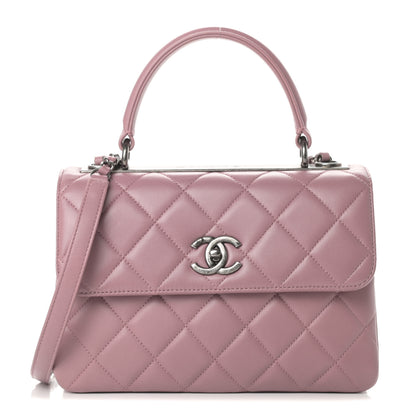 Chanel Lambskin Quilted Small Trendy CC Flap Dual Handle Bag Pink 1 of 10