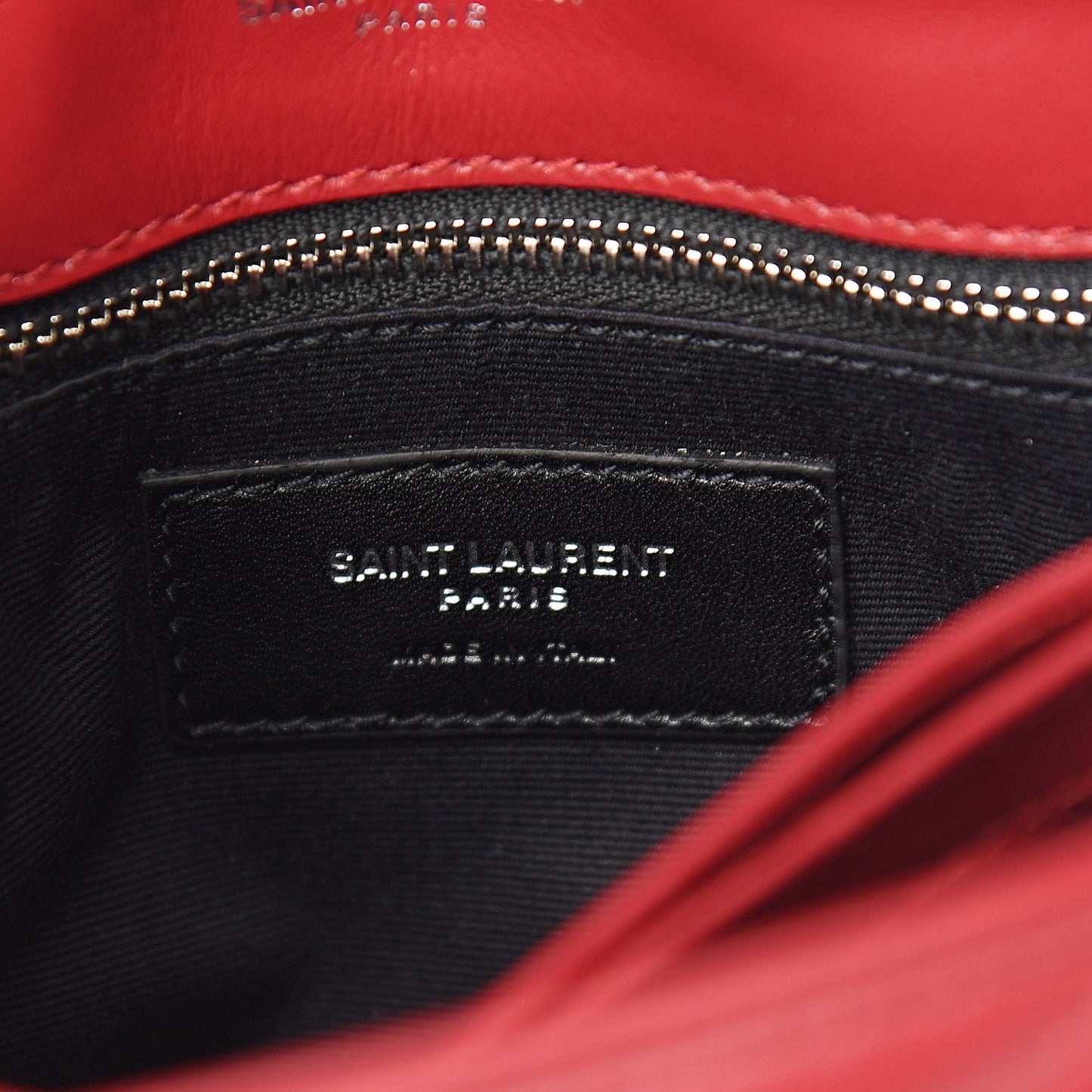Calfskin Y Quilted Monogram Toy Loulou Crossbody Bag Red