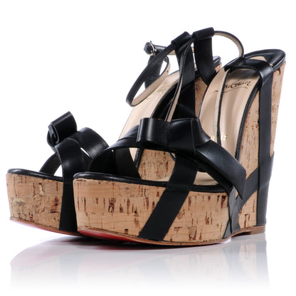 Christian Louboutin Miss Cristo 140 Cork Wedges 36 2 of 6