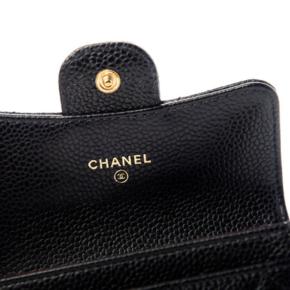 Chanel Caviar Quilted Flap Card Holder Black 6 of 9