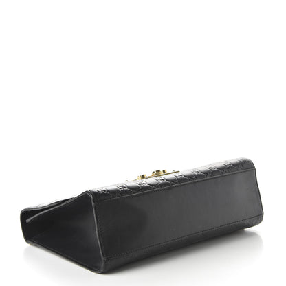 Gucci Guccissima Medium Padlock Shoulder Bag Black 4 of 13