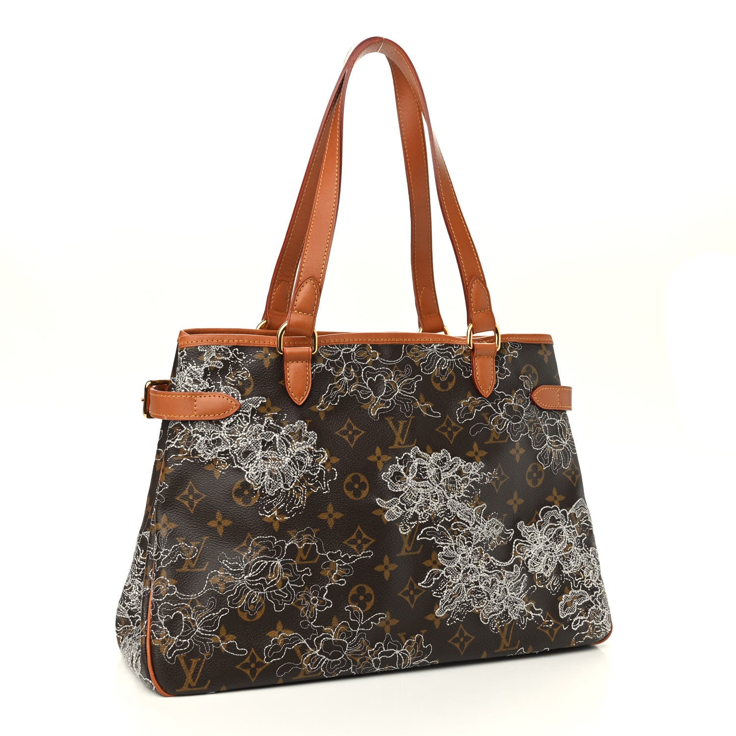 Louis Vuitton Monogram Dentelle Batignolles Horizontal Silver 3 of 8