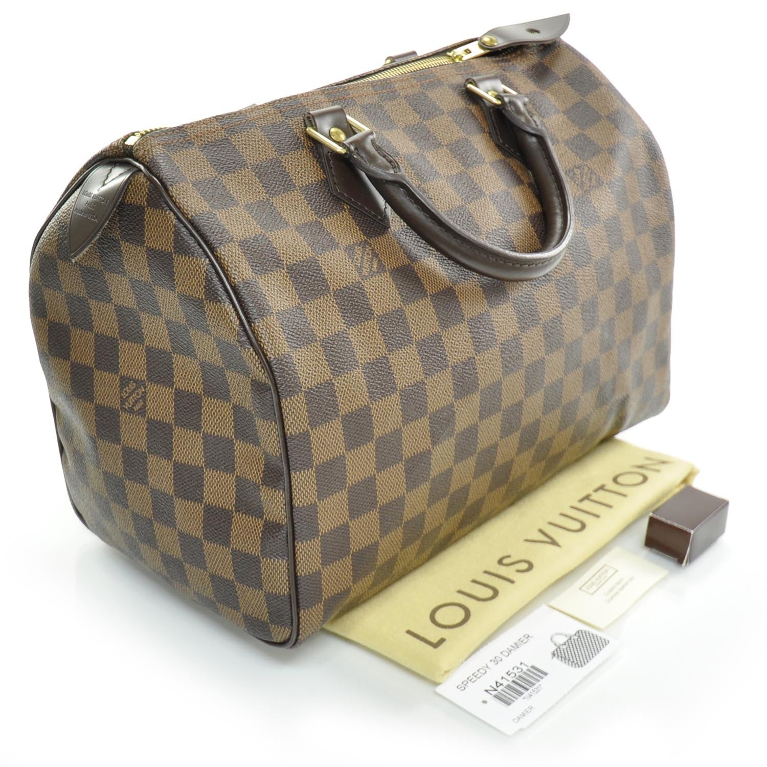 Louis Vuitton Damier Ebene Speedy 30 3 of 8