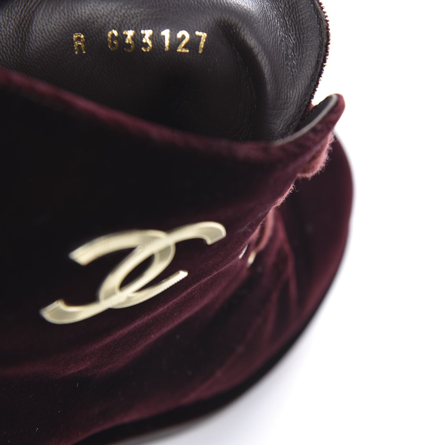 Velvet CC Lace Up Boots 36.5 Burgundy