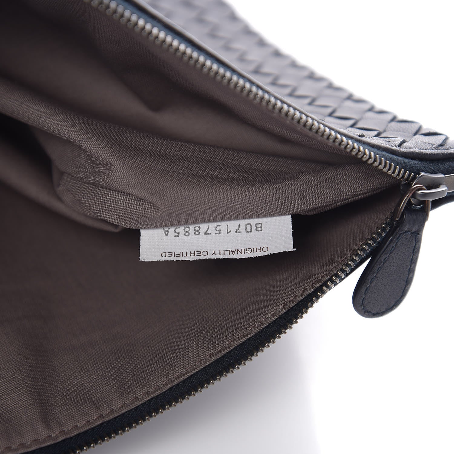 Bottega Veneta Nappa Intrecciato Large Flat Zip Biletto Pouch Black 6 of 7