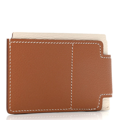 Hermes Allegretto Chevre Mysore H Sport 3CC Card Holder Case Gold Nata 3 of 6