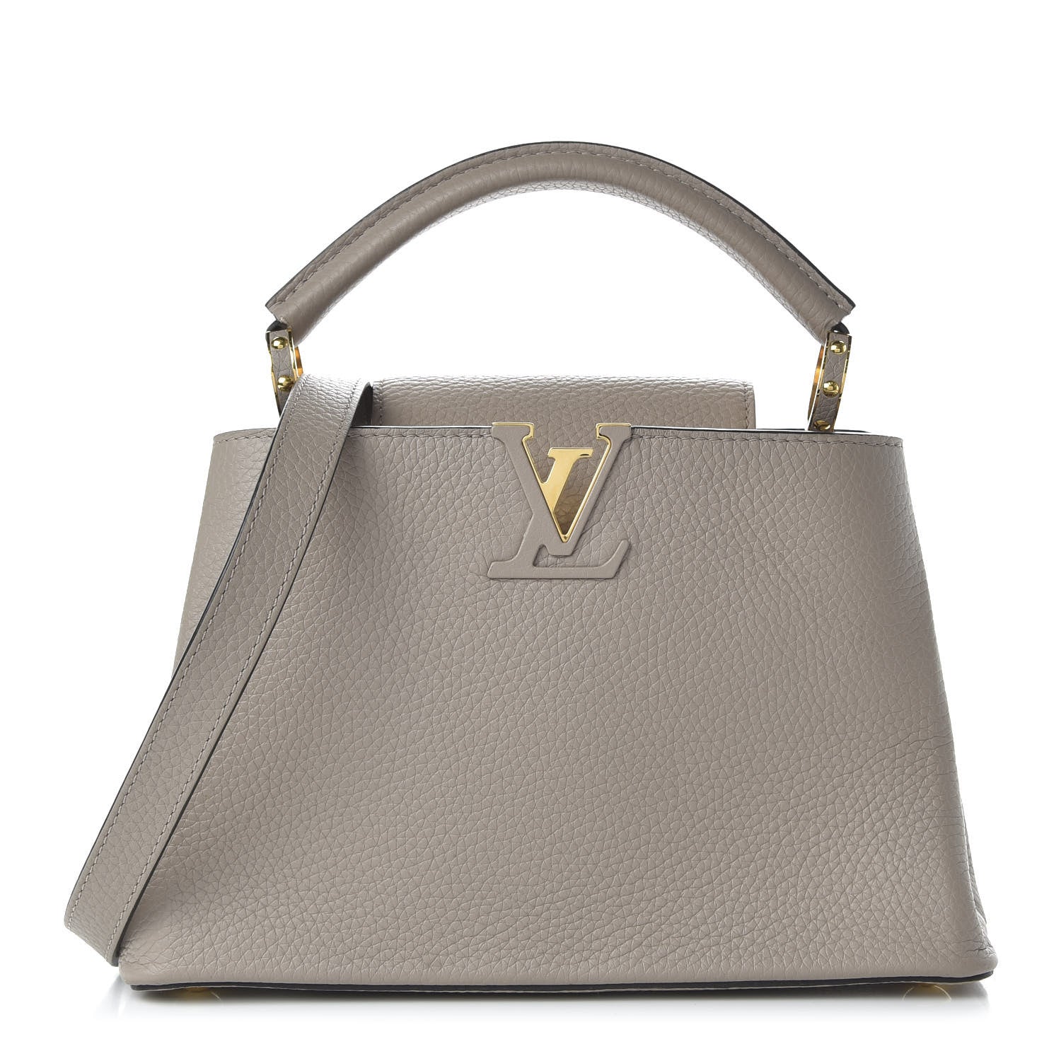 Louis Vuitton Taurillon Capucines BB Galet 1 of 9