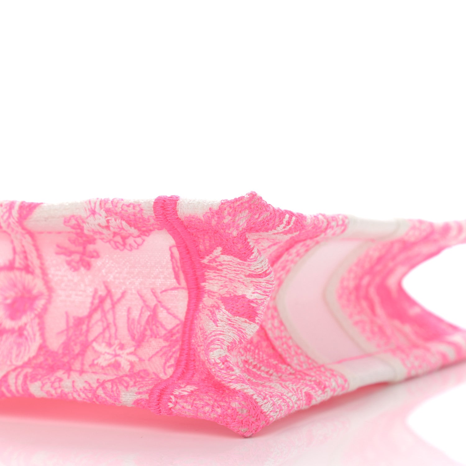 Christian Dior Canvas Embroidered Mini Toile De Jouy Book Tote Pink 10 of 13