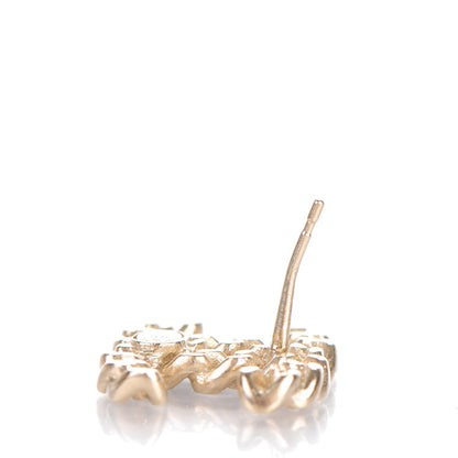 Chanel Metal Chain Link CC Earrings Gold 3 of 5