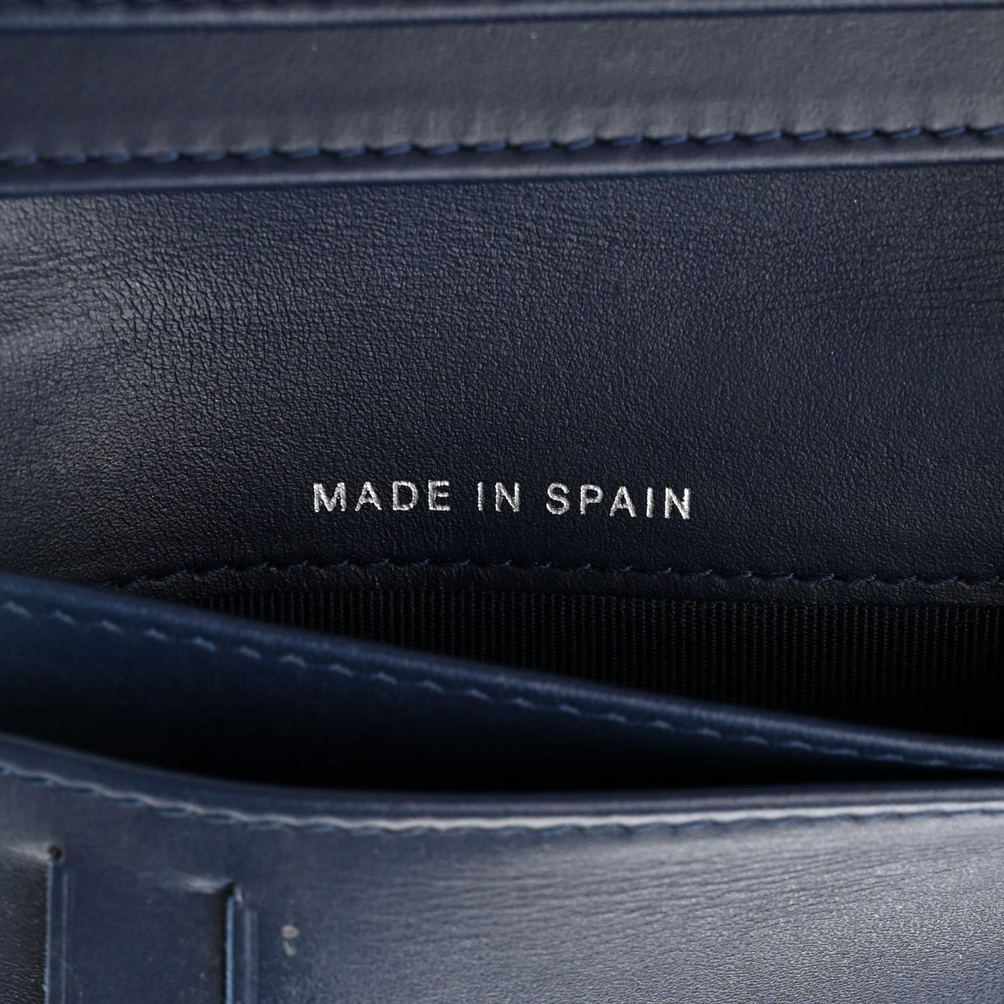 Caviar Quilted CC French Wallet Navy
