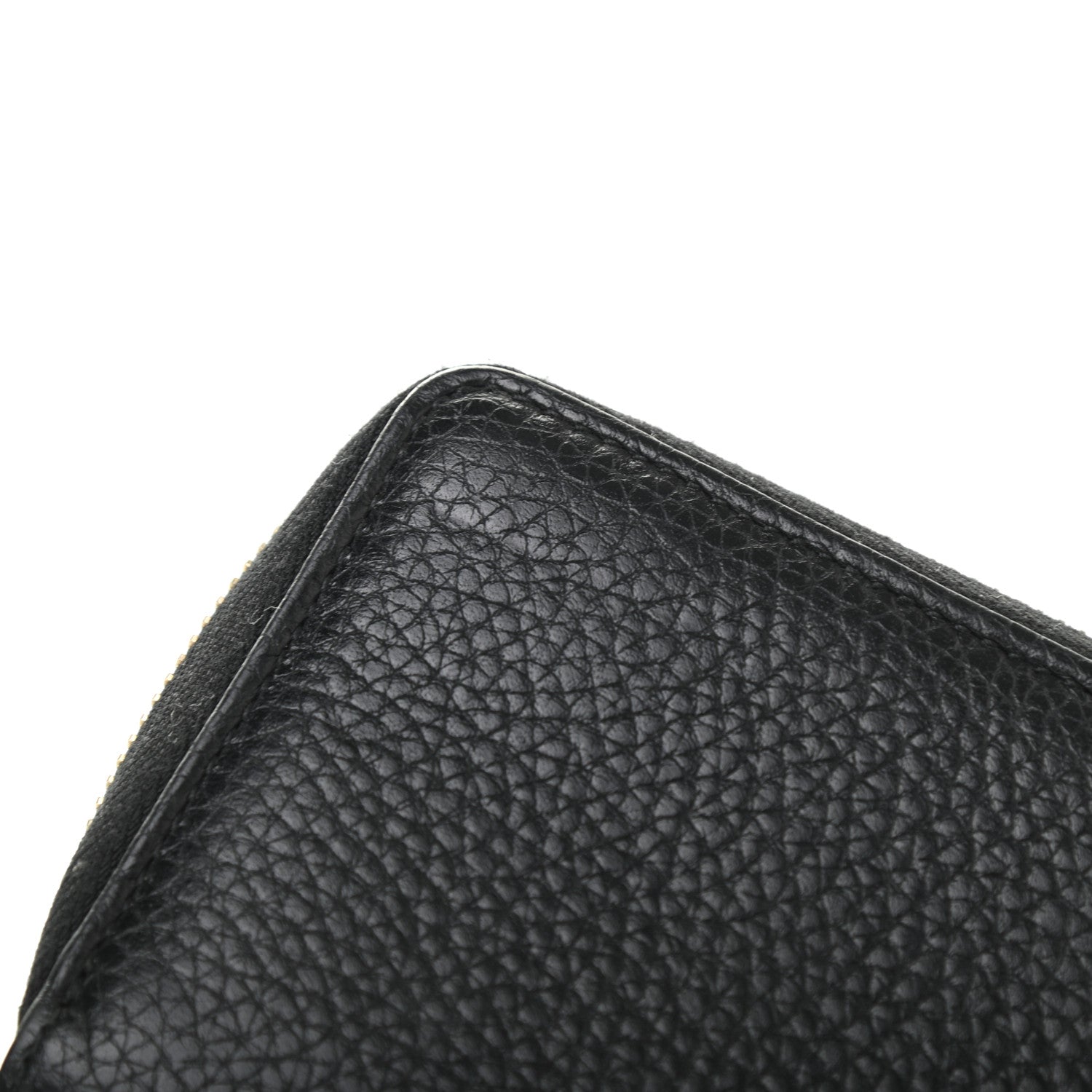 Gucci Pebbled Calfskin Small Soho Zip Around Wallet Black 12 of 13