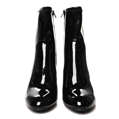 Louis Vuitton Patent Silhouette Ankle Boots 36 Black 2 of 7