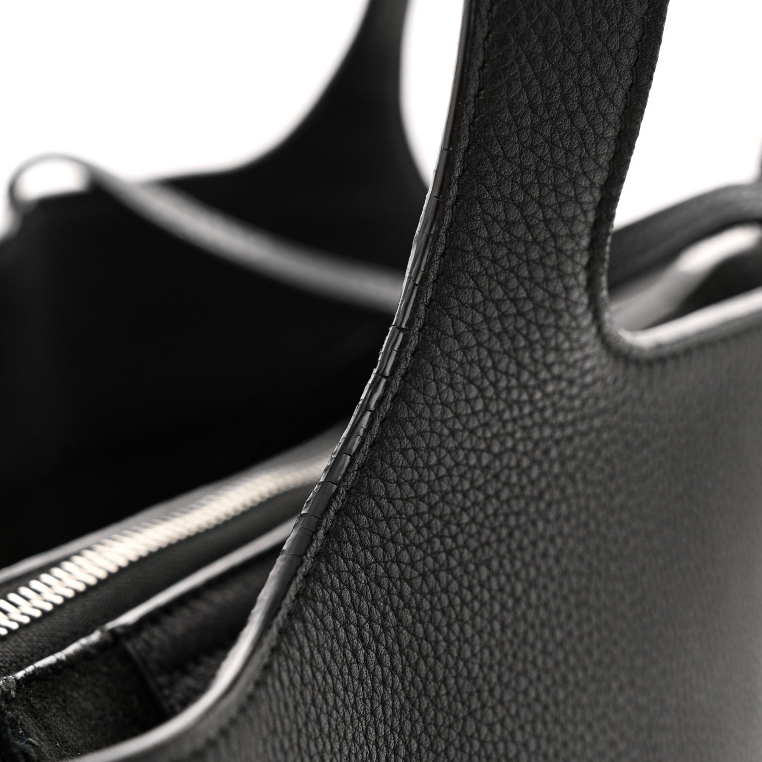 Celine Baby Grained Calfskin Medium Tri-Fold Bag Black 17 of 21