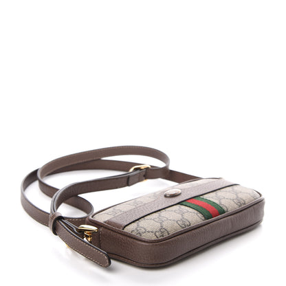 Gucci GG Supreme Monogram Web Mini Ophidia GG Bag Brown 4 of 8