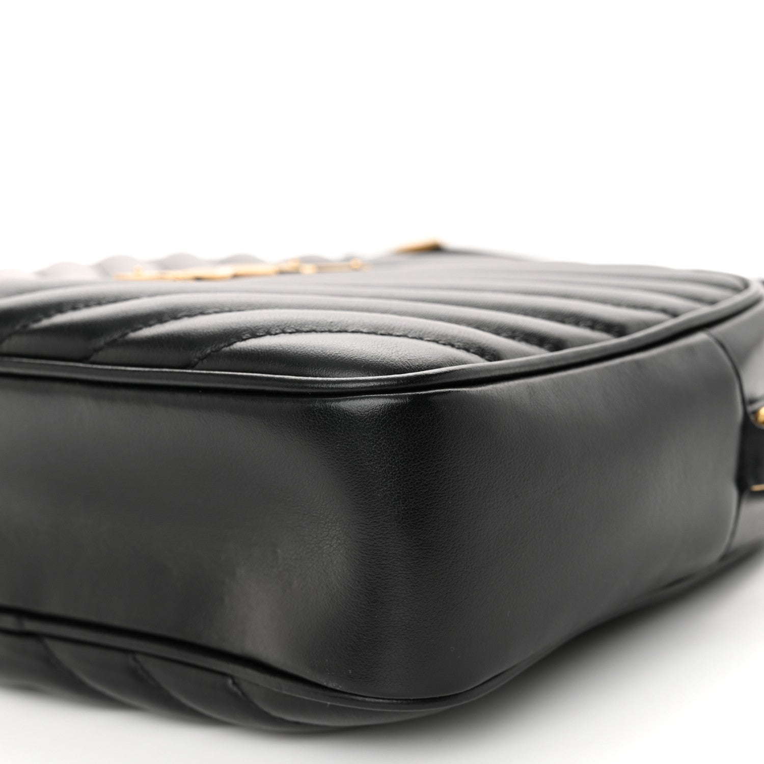 Saint Laurent Calfskin Matelasse Monogram Lou Camera Bag Black 10 of 11