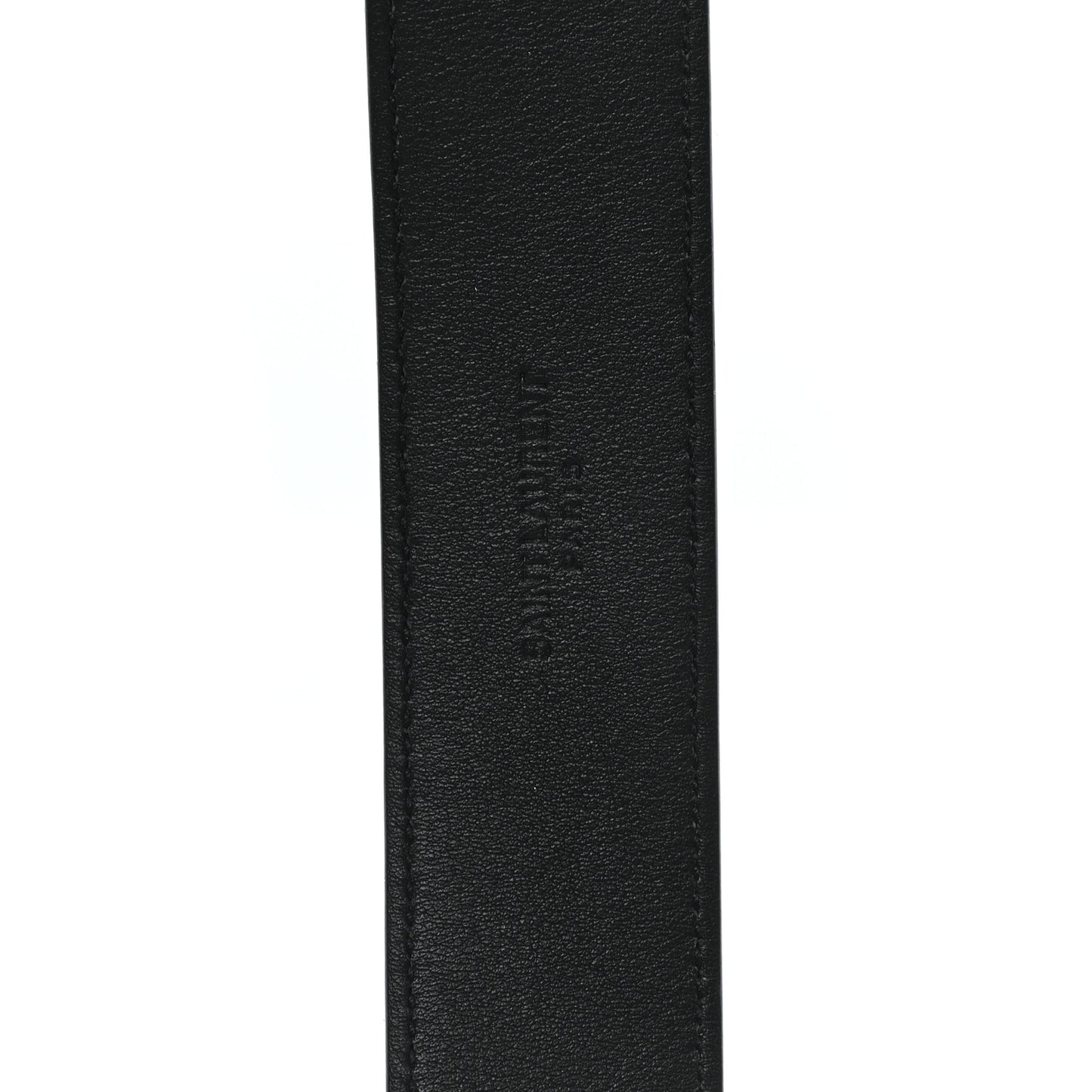 Suede Monogram Square Buckle Belt 80 32 Black