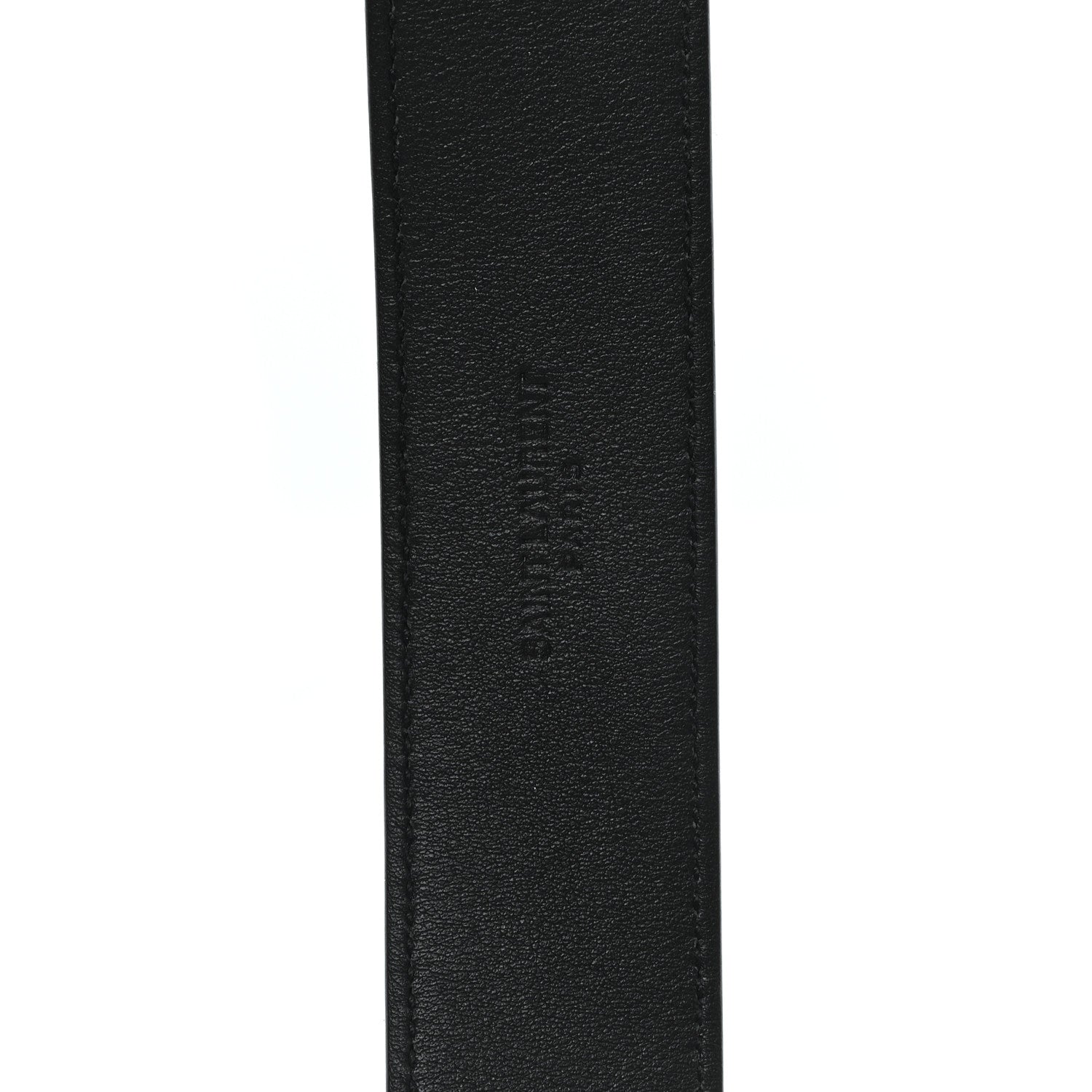 Saint Laurent Suede Monogram Square Buckle Belt 80 32 Black 3 of 5