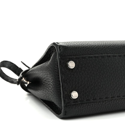 Fendi Cuoio Romano Selleria Bi-Color Mini Peekaboo Iconic Satchel Black Mou 10 of 11