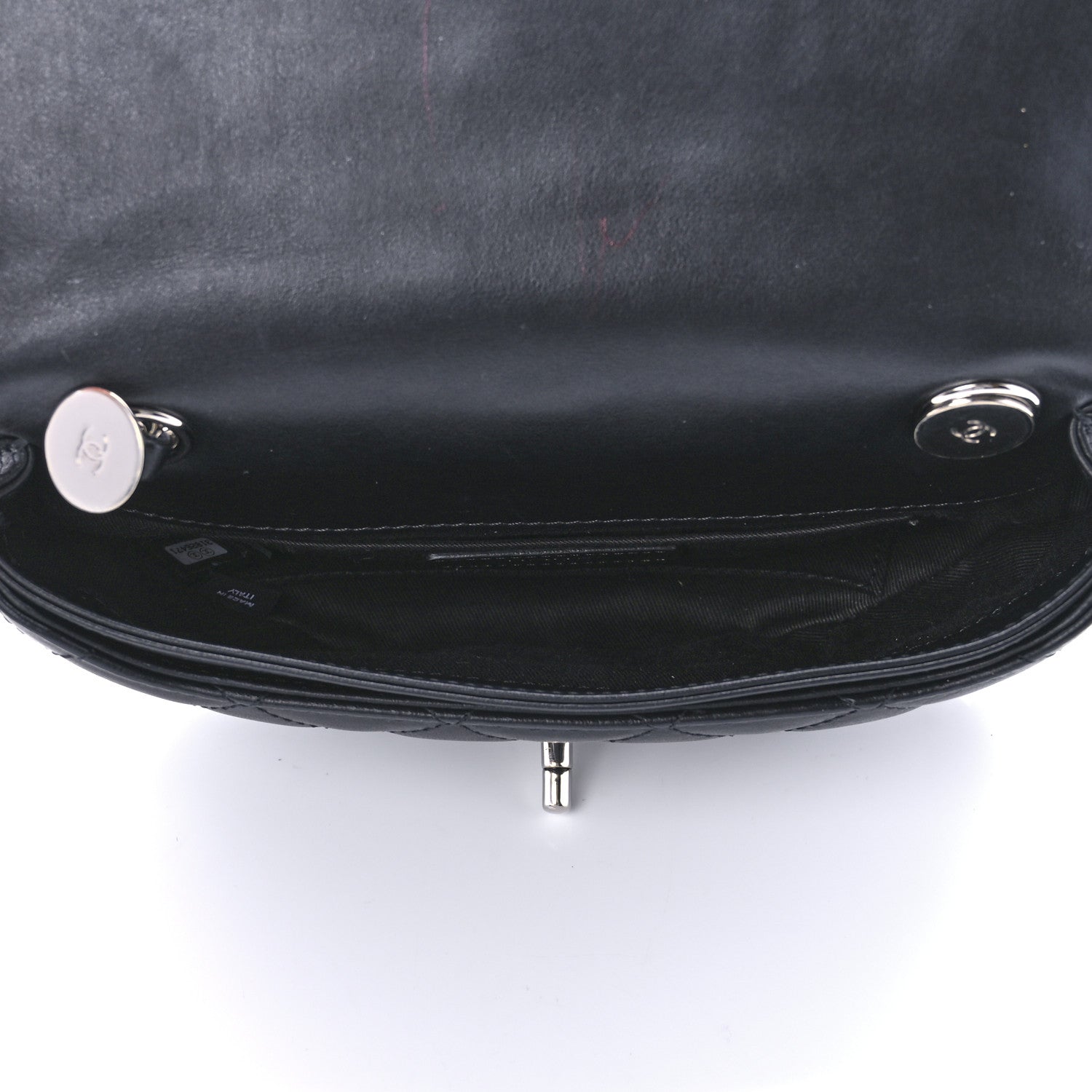 Chanel Calfskin Quilted CC Uniform Flap Belt Bag Black 5 of 13
