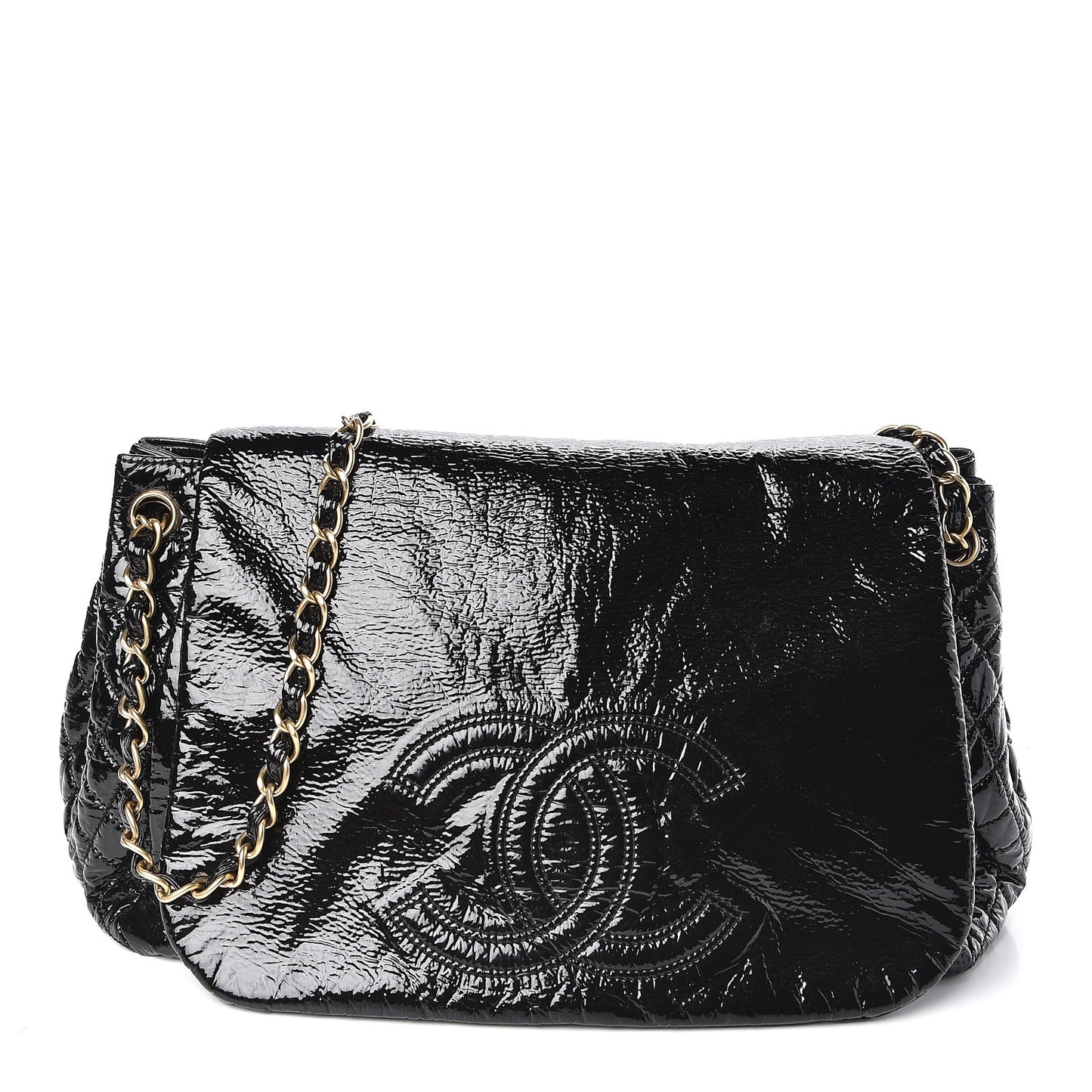 Vinyl XL Rock and Chain Flap Black