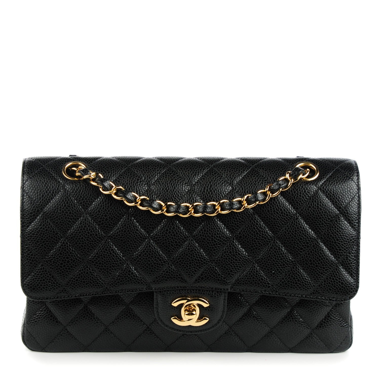 Chanel Caviar Quilted Medium Double Flap Black 1 of 8