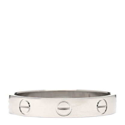 Cartier 18K White Gold 3.5mm LOVE Wedding Band Ring 57 8 2 of 3