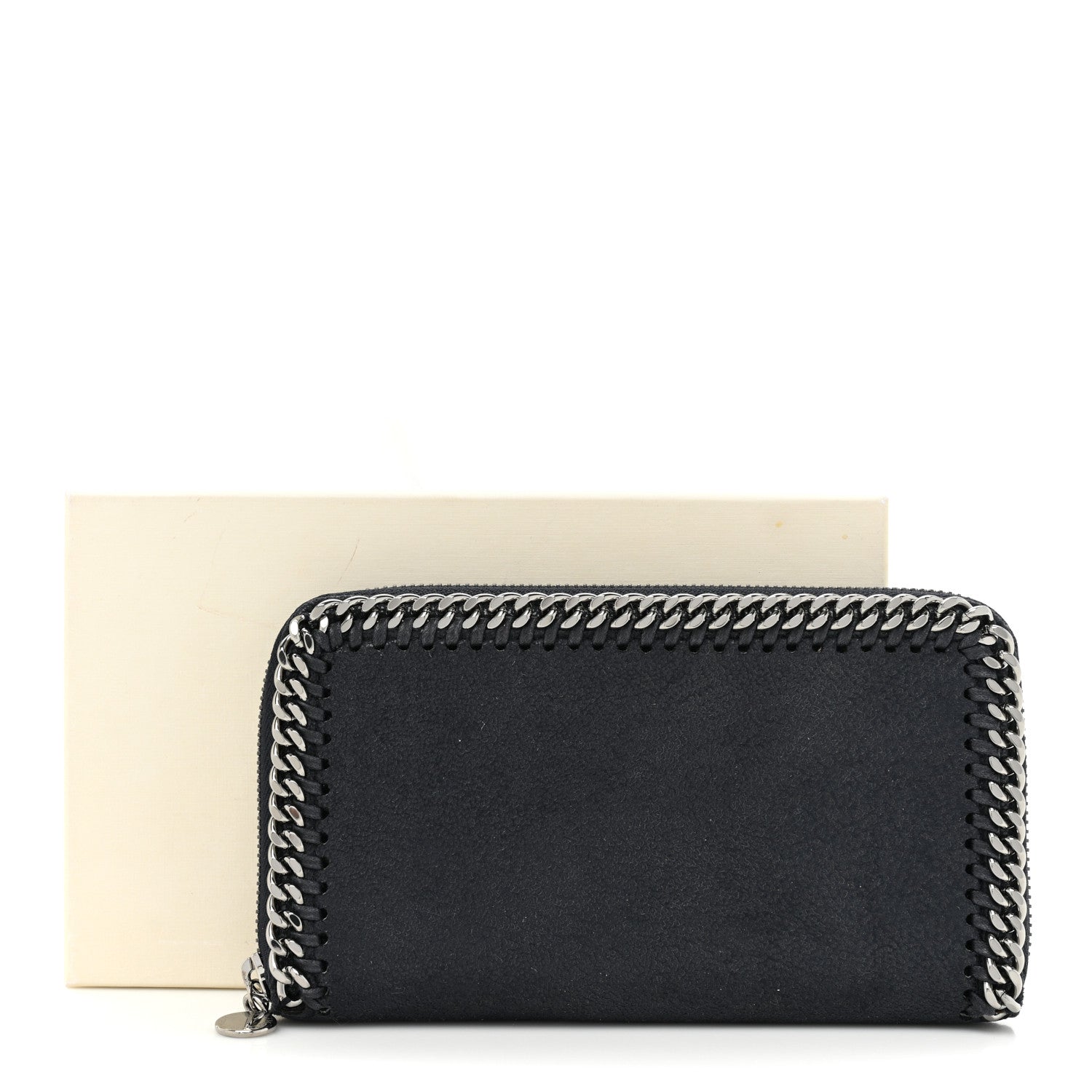Stella McCartney Shaggy Deer Falabella Zip Around Wallet Navy 13 of 13
