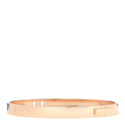 Hermes 18K Rose Gold Diamond PM H D'Ancre Bracelet SH 3 of 6